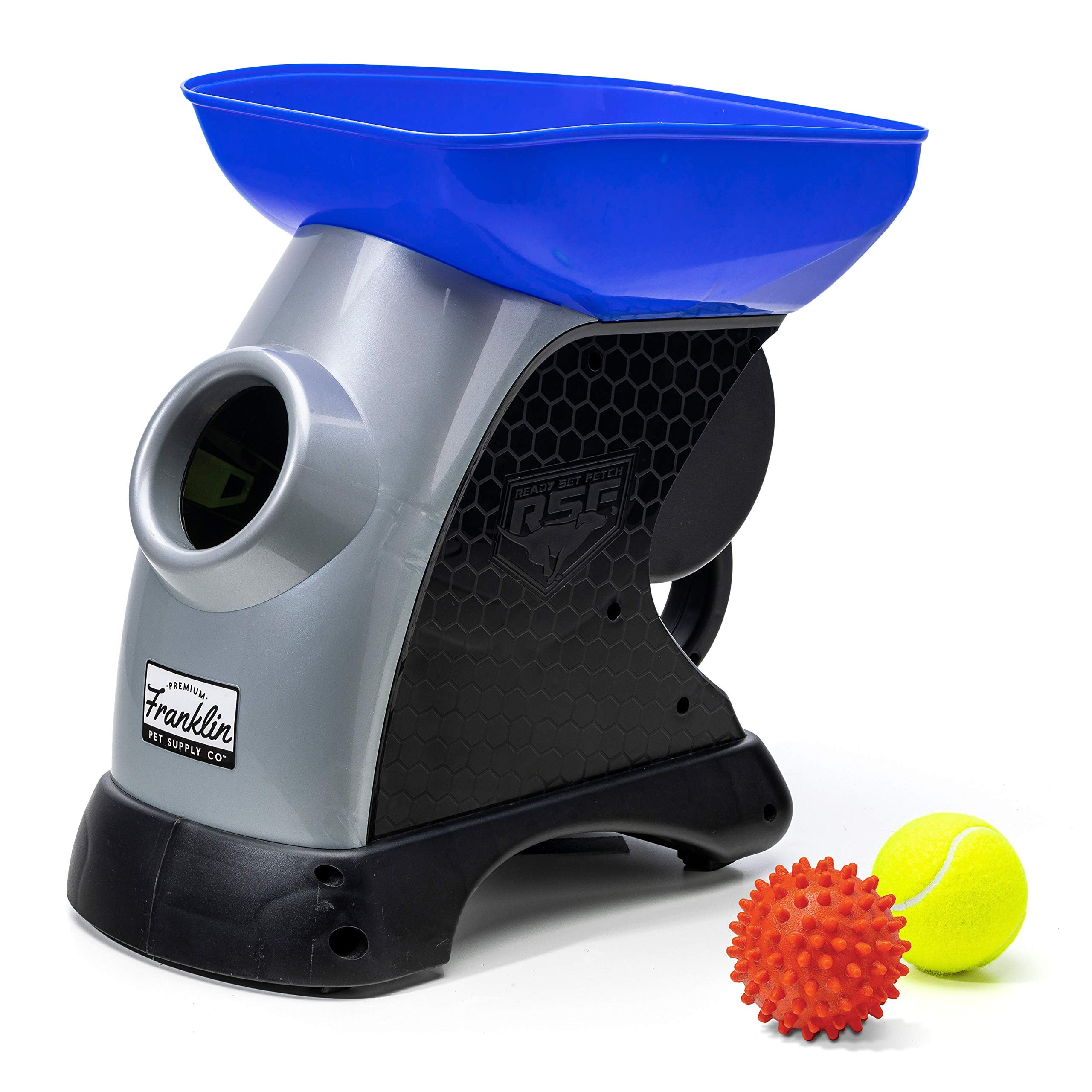 Franklin Sports Ready Set Fetch Automatic Tennis Ball Launcher - Black